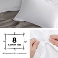 thumbnail image 5 of U by Bedsure Queen White polyester microfiber material Duvet Covers 3 Pieces, 1 Duvet Cover and 2 Pillow Shams, 5 of 7
