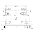 thumbnail image 4 of Copper Shower Head Extension Bathroom Connecting Rod Shower Arm Adjustable Extension Rod Top Spray Shower Head Holder Accessories, 4 of 4