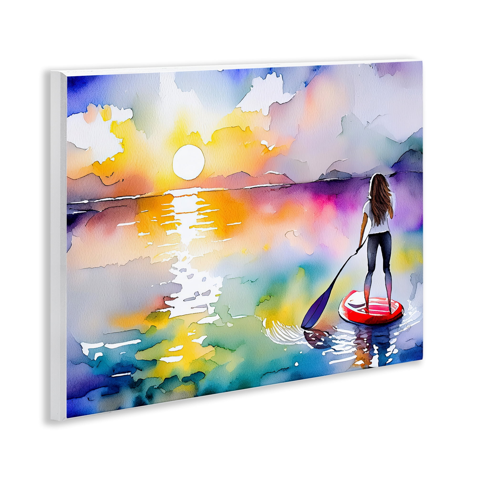 Stupell Industries Sunset Paddle Drift Wall Plaque Art, design by Shelly Craig