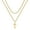 Silver, variant on TINGN Layered Cross Necklace for Men Stainless Steel Cross Necklace Layered Rope Chain Box Chain Cross Necklace for Men Women