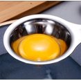 thumbnail image 4 of 1 Pack Egg Separator Stainless Steel Egg White Filter Short Handled Funnel Spoon Cooking Kitchen Tool Accessories Perfect for Baking Cakes Silver, 4 of 8