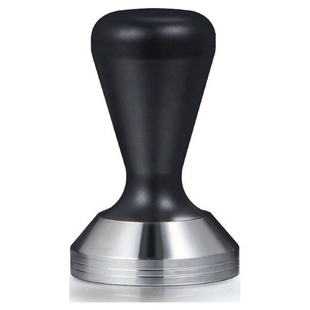 Tamper de presión de café Inteprter Mango antideslizante de Acero inoxidable Negro 51 mm