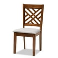 thumbnail image 3 of Skyline Decor Grey Fabric Upholstered and Walnut Brown Finished Wood 5-Piece Dining Set, 3 of 9