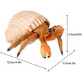 thumbnail image 2 of Modèle de Simulation de Crabe Ermite Jouet Animal Réaliste Cadeau Accessoire Éducatif pour Enfants 1Pc, 2 of 7