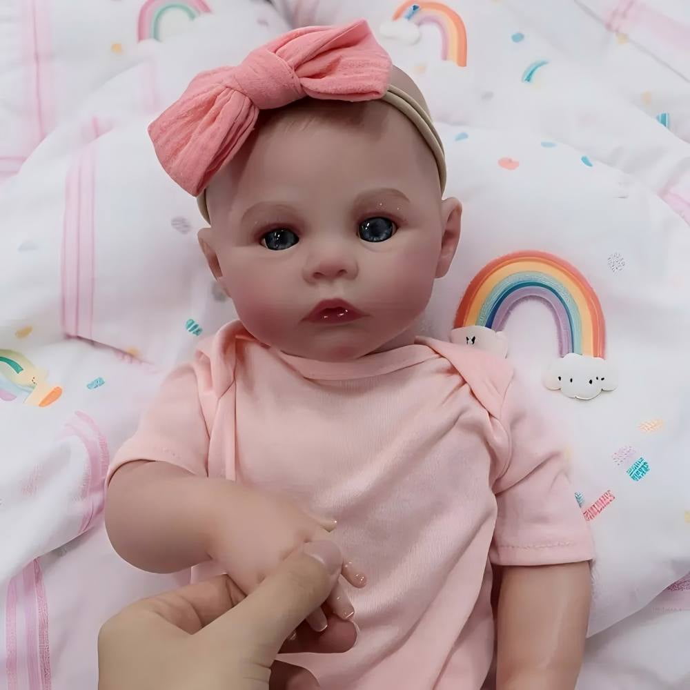 Dayoff Kids Lifelike Reborn Baby Dolls - 18 Inch Realistic Baby Doll (No Accessories) For Kids Age 3+