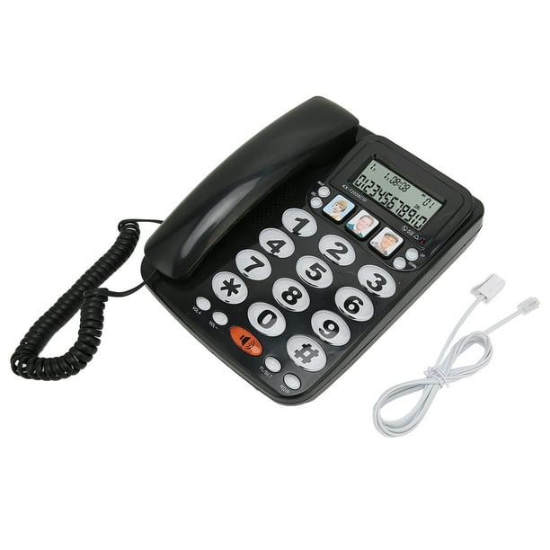 Corded Telephone Wired Landline Caller Id Phone Desk Landline Home