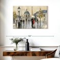 thumbnail image 3 of Elephant Stock Spring Rain Paris Eiffel Wall Art - Horizontal Canvas Wall Art - Living Room Wall Decor - Places Canvas - Blue And Purple Decor By Julia Purinton - 36" x 24", 3 of 8