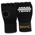 thumbnail image 3 of Guantes de Boxeo Medio Dedo Entrenamiento Accesorios Ligeros Poliéster Resistentes Adecuados para Hombres Adultos Práctica Box Artes Marciales negro, 3 of 8