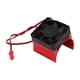 thumbnail image 3 of Disipador de calor del motor ventilador de enfriamiento de control de temperatura estable y eficiente de aleación de aluminio, adecuado para motores de 42 mm de diámetro 1 / 8 RC DC 5v rojo, 3 of 10