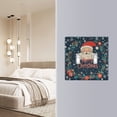 thumbnail image 4 of Yayeee Toggle Light Switch Wall Plate 3-Gang 6.37"x4.48" Decorative Outlet Cover, Blue Christmas Santa, 4 of 7