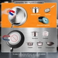 thumbnail image 2 of AMZCHEF Commercial Induction Cooktop, 1800W Countertop Burner with 18 Power&Temperature Setting, Double IGBT, Timer, Safety Function, Stainless steel, 2 of 7