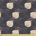 thumbnail image 1 of Fruits Fabric by the Yard Upholstery, Repeating Abstract Fruit Sketch Mix Art Illustration Surreal Hand Drawn Like, Decorative Fabric for DIY and Home Accents, Multicolor by Ambesonne, 1 of 5