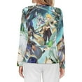 thumbnail image 2 of Genshin Impact Women's Pajama Top 3D Digital Print Sleepwear Trendy Crewneck Pullovers Long Sleeve Shirts L, 2 of 8
