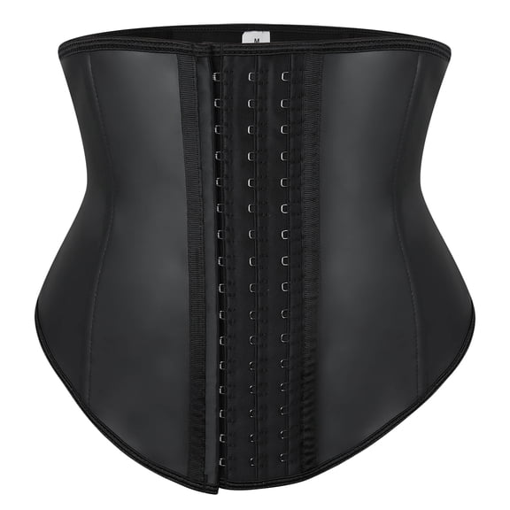 MANIFIQUE Short Torso Waist Trainers Cincher Corset Tummy Shaper Slimming Latex Girdle