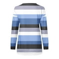 thumbnail image 5 of FNFYFH Half Zip Sweatshirts for Women Fashion Striped Pullover Loose Fit Long Sleeve Crewneck Tunic Sweatshirt 2025 Zipper Tops Shirts Red XXL, 5 of 5