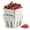 White-Square-4.0 Inch, variant on Ceramic Berry Basket Set Of 2  Round Fruit Bowl With Holes 5.8 Inch Storage Containers Strawberry Baskets Farmhouse Kitchen Decor - Cobalt Blue