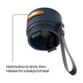 thumbnail image 3 of Contigo 16 oz Stainless Steel Water Bottle, Leak-Proof, Hot & Cold Insulated, Travel, Gym & Office Friendly, Carry Strap, Dark Blue/Bronze, 3 of 7