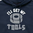 thumbnail image 2 of Instant Message - I'll Get My Tools - Men's Pullover Hooded Fleece Sweatshirt, 2 of 5