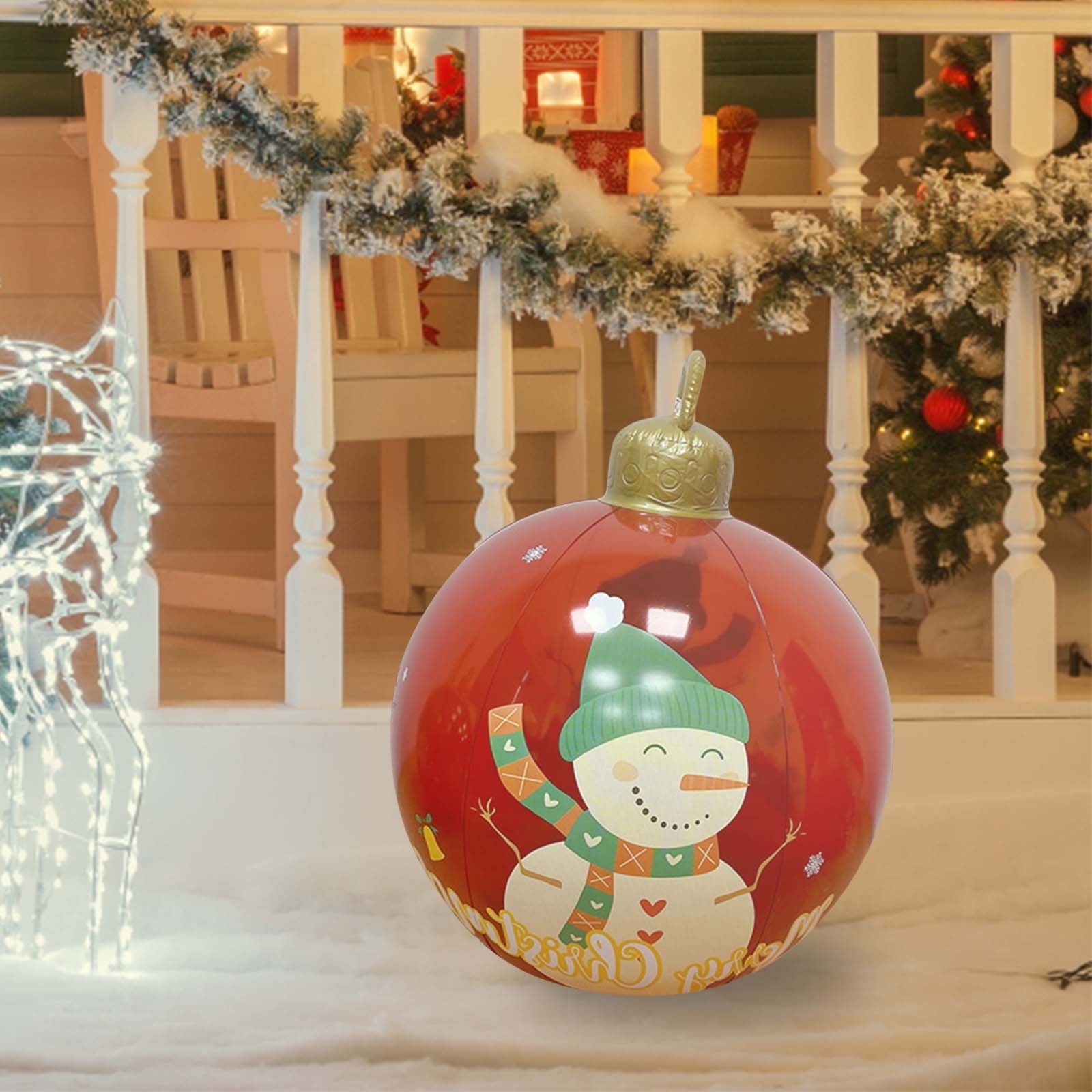 Outdoor Christmas Inflatable Decorated Ball Giant Christmas Inflatable Ball Christmas Tree