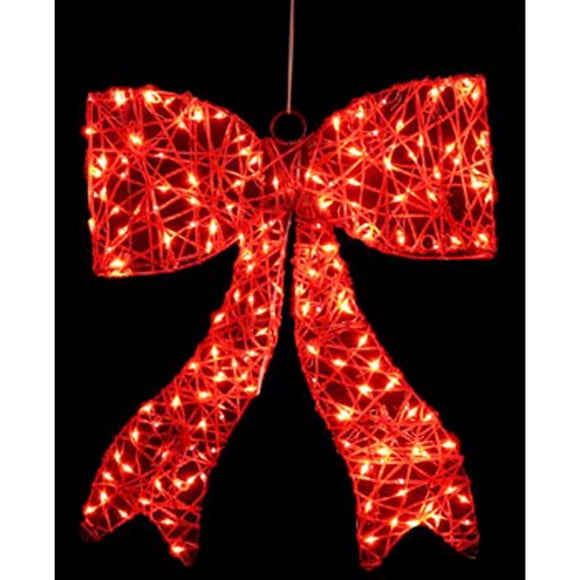 Lazo LED rojo Siena para decoración colgante, 60 cm