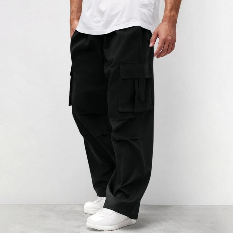 Cargo Pants for Men Drawstring Casual Loose Work Pants Multi