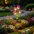 thumbnail image 4 of Luz solar solar para flor artificial para el jardín y decoración del jardín exterior del sendero • Luz solar impermeable LED para jardines, 4 of 7
