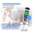 thumbnail image 6 of 5 in 1 TDS/EC/PH/Salinity/Temperature Meter Digital Water Quality Monitor Tester for Pools, Drinking Water, Aquariums ,Accurate - WHITE_PH EC TDS SALT TEMP, 6 of 7