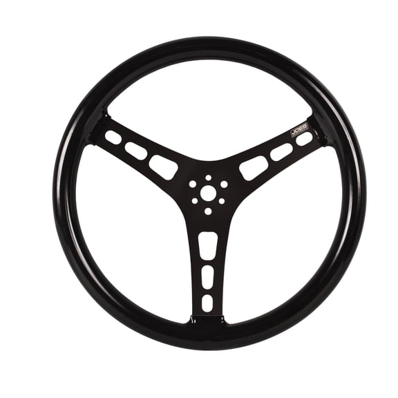 Joes Racing 13513-CB  Steering Wheel 13in Alum Dished Rubber Coated