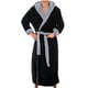 thumbnail image 1 of Bata de hombre con capucha de manga larga y tirantes de color block para el hogar, bata de baño de terciopelo, pijama, bata de dormir, blusa para hombre, 1 of 7