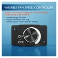thumbnail image 4 of Quiet EC Motor 4 Inch Inline Duct Fan With Speed Controller Ventilation Exhaust Fan For Hydroponics Growing Indoor Tents ,Fast Wind Speed, 4 of 6