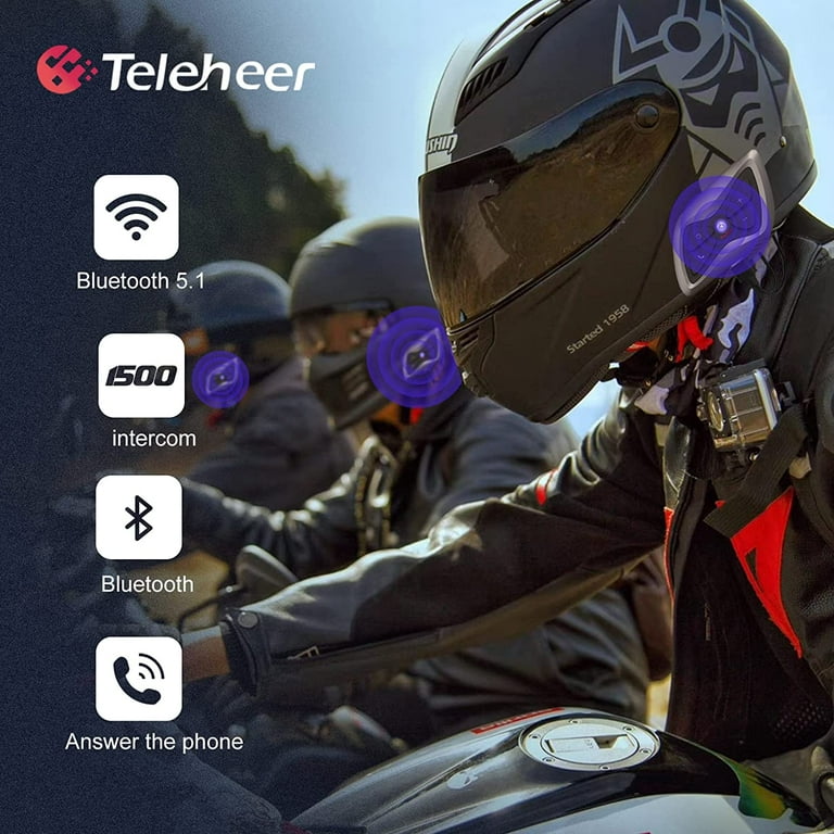 G PEH Motorcycle Bluetooth Headset Bluetooth Helmet Intercom