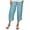 Blue, variant on HXWCHs Plus Size Mom Jeans Women's Fashion Solid Color Elastic Flax Long Pants for Beach and Leisure Wear XXXXXXL Black