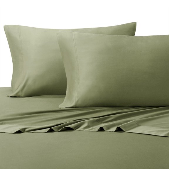 Super Soft Deep Pocket Bamboo Sheets Cotton Blended 300TC by Royal Tradition- Full - Sage