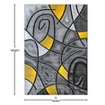 thumbnail image 4 of Flash Furniture Jubilee Rectangular Contemporary Black, Grey, Yellow Area Rug, 5' x 7', 4 of 6
