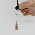 thumbnail image 4 of CIMAXIC Porte-Clés Violon Multifonctionnel Adorable Porte-Clés Thème Musical Porte-Clés de Fête Nouveauté Pendentif Porte-Clés Violon, 4.37"X1.14"X0.28 Pouces, 4 of 5