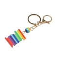 thumbnail image 5 of Unique Bargains 1 Pc Fashionable Rainbow Handbag Charm Decorative Keychain Multicolored, 5 of 5