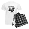 thumbnail image 6 of CafePress - Sloth Am I Slow? Men's Light Pajamas - Men's Light Loose Fit Cotton Pajama Set, 6 of 7