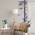 thumbnail image 3 of 37.8 x 78.9 Inch Purple Rose Large Street Lamp Wall Sticker,Streetlight Floral Art Wall Decal Removable Vinyl Peel and Stick for Living Room Bedroom Nursery Door Sofa TV Background Decoratio, 3 of 8