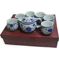 thumbnail image 5 of Porcelain Teapot Tea Set 1 Teapot 6 Tea Cups,Coffee Pot Kettle Ceramic gifts Tabletop Decor (Set 10oz pot 3oz cups), 5 of 5