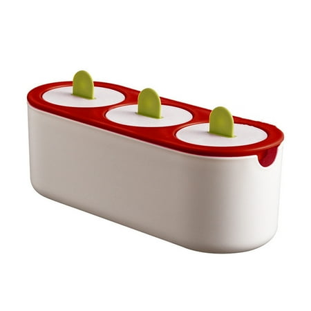 

Meizhencang Popsicle Mold BPA Free Reusable 3-Cavity Easy Release Ice Pop Maker for Homemade Food
