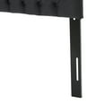 thumbnail image 4 of Upholstered Headboard In Charcoal Grey For Queen Bed, Fashion Forward Bed Grey, Upholstered, Graceful Look, 4 of 7