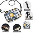 thumbnail image 3 of FORMRS Mini Crossbody Bag for Women Adjustable Shoulder Rope Travel Casual Phone Purse, Beige Plaid Lemon, 3 of 7