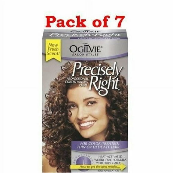 Ogilvie Precisely Right Perm Color-Treated, Thin or Delicate Hair 1 ct Ea, 7-Pack