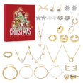 thumbnail image 3 of Calendario de Adviento 2024 Calendario de Adviento con Cuenta Regresiva para Navidad Joyero 8 Aretes 6 Anillos 6 Collares 4 Pulseras Regalos para Niñas, 3 of 5