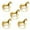 5pcs, variant on bestolf Standing Horse Napkin Ring Metal Horse Shaped Napkin Rings Gold Western Equestrian Napkin Buckle