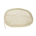 thumbnail image 1 of Bolsas de maquillaje de malla de mano únicas 1 Pc poliéster blanca 8.27in, 1 of 5