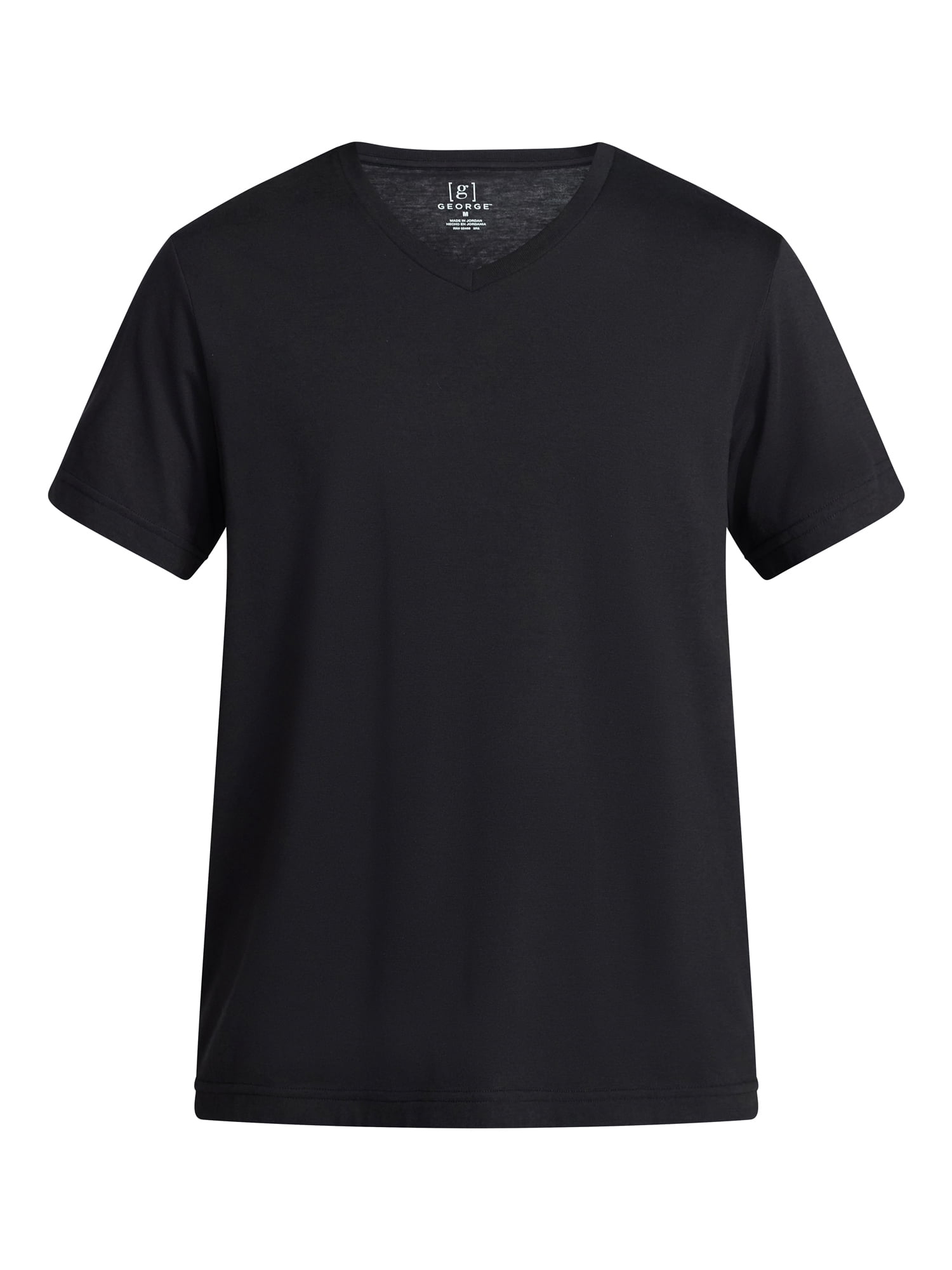 George Men's & Big Men's Relaxed Fit Short Sleeve V-Neck Tee, Sizes S-3XL
