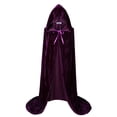 thumbnail image 1 of Disfraz de Halloween, capa VGLOOK, unisex, para adulto, color morado, 1 of 6
