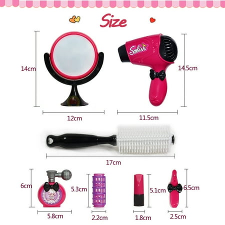 Kids Beauty Salon Makeup Set Pretend Play Girls Dress Up Toy
