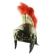 thumbnail image 1 of Casco de Mascarada Cos, sombrero de Guerrero espartano, sombrero romano, sombrero de samurái espartacu, casco Vintage romano antiguo Medieval, pluma, 1 of 4